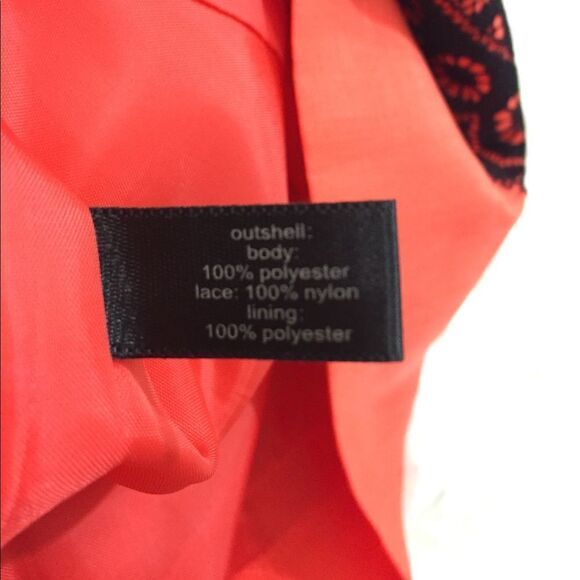 The Limited Orange Black Lace Skirt 2 - Picture 7 of 7